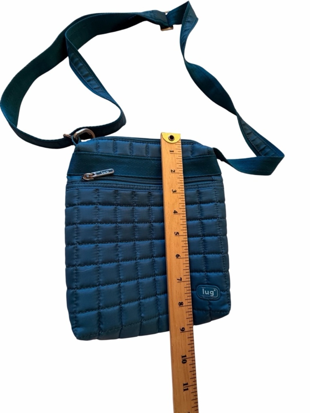 lug Quilted Crossbody Bag in Teal Blue-Great Condition - Picture 5 of 12